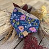 Blue Skeletons and Flowers Bandana  - H&G Autumn & Halloween Collection