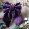 Personalised Luxury Velvet Sailor bow