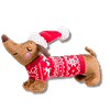 Christmas Jumper Dachshund Dog toy with Squeaker - House of Paws