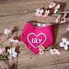 Personalised Valentines Heart Bandana - Personalise with your Dogs Name - Image 4