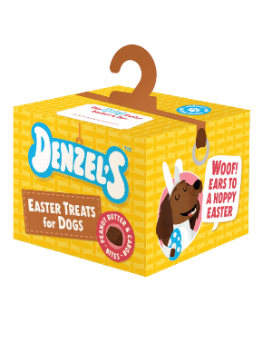 Denzels Easter Basket dog treats - peanut butter and carob flavour