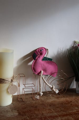 Floyd the Flamingo Eco Dog Toy
