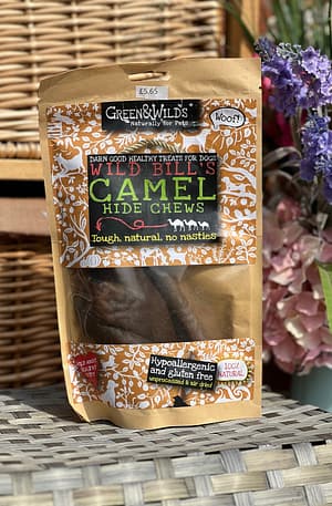 Camel Hide Chews 100g- Green & Wilds