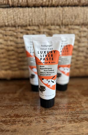 Fred & Ginger Liver Paste for Dogs and Cats- Easy Squeeze tube- Perfect for training and enrichment