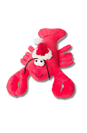 Christmas Lobster Dog toy with Squeaker - House of Paws