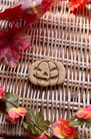 Halloween Pumpkin- Grain Free Handmade Dog Biscuits