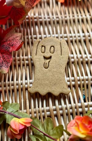 Halloween Ghost- Grain Free Handmade Dog Biscuits