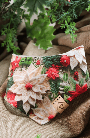 Poinsettia - Christmas Bandana