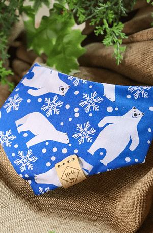Polar Bear Christmas-  Christmas Dog Bandana