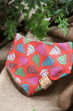 Twinkling Christmas Trees - Christmas Bandana
