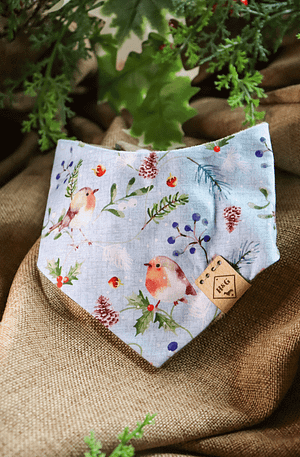 When Robins Appear - Christmas Bandana