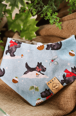 Scottie Dog Christmas-  Christmas Dog Bandana