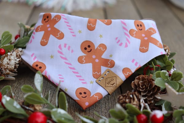 Gingerbread and Candy Canes - Christmas Bandana - Image 2