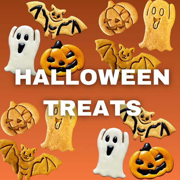 Halloween Iced Pumpkin- Grain Free Handmade Dog Biscuits - Image 2