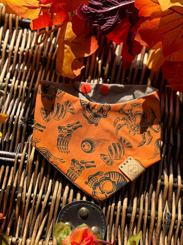 Rest In Pieces Orange - H&G Autumn Collection Bandana - Image 2