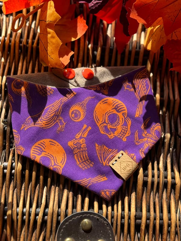 Rest In Pieces Purple - H&G Autumn Collection Bandana - Image 2