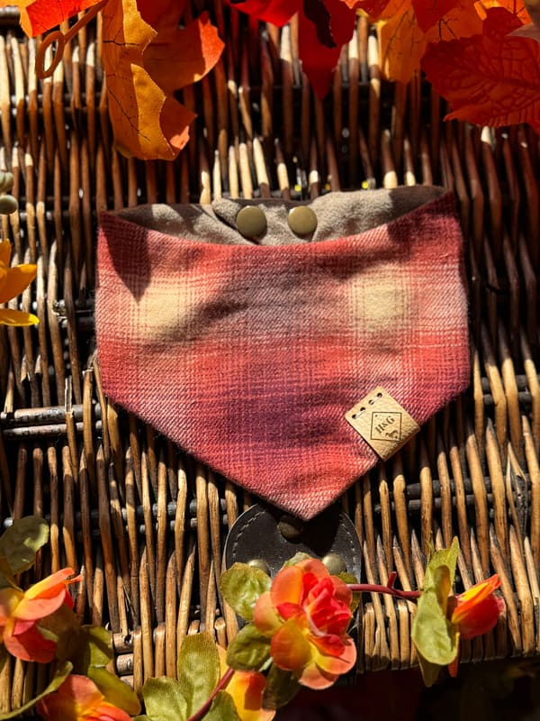 Autumn plaid - H&G Autumn Collection Bandana - Image 2
