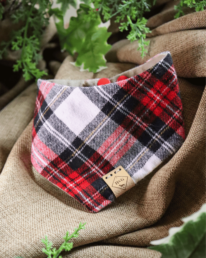 Cosy Tartan- Christmas Bandana