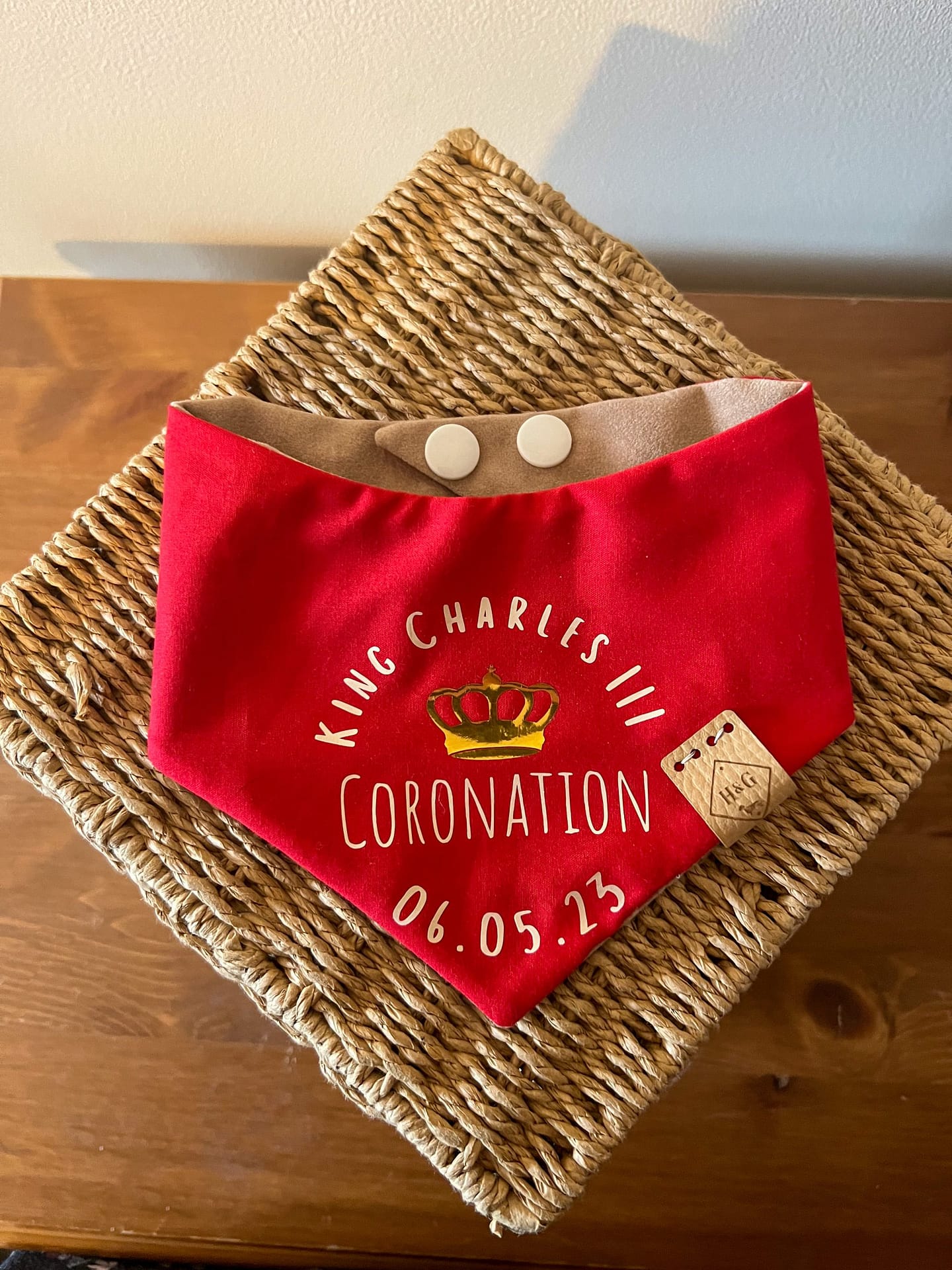 King Charles III Coronation Bandana Harry and Ginny Designs